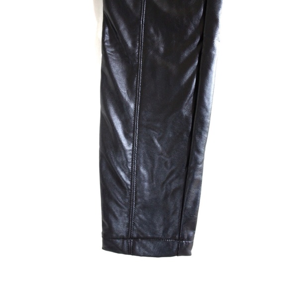 e.ssue Black Faux Leather Skinny Pants NWT Small - Picture 6 of 10